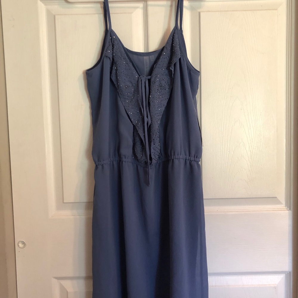Blue beaded dress